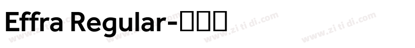 Effra Regular字体转换